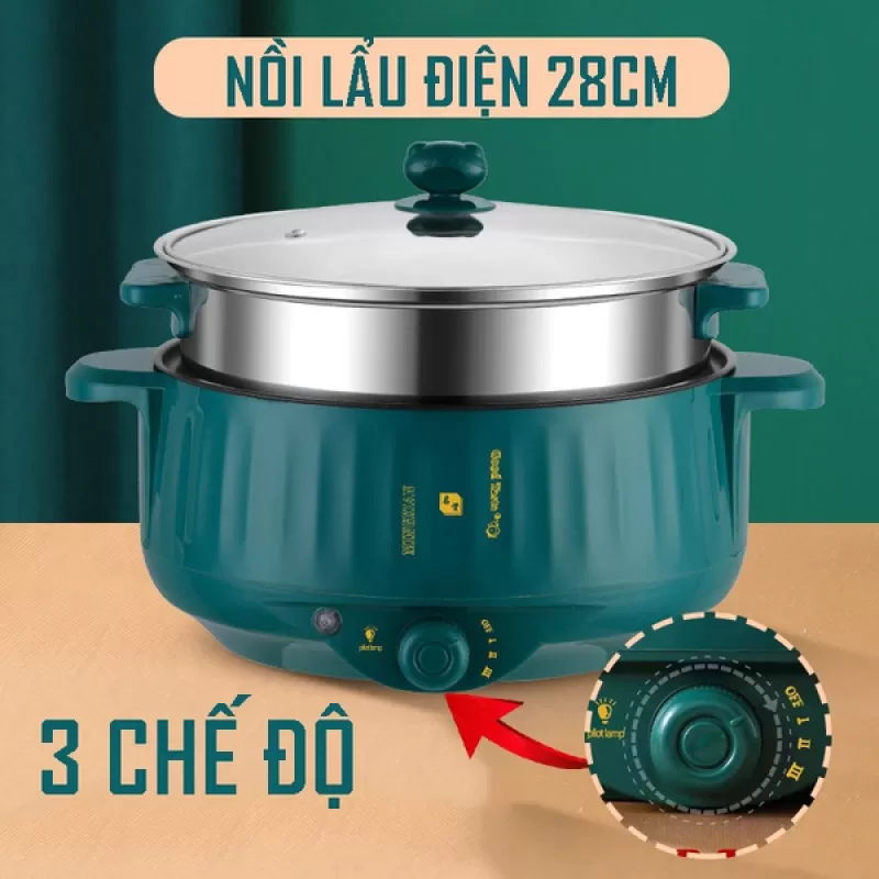 28CM) Nồi Lẩu Shanban 3 Nấc Nhiệt Size 28CM (Thùng 24)
