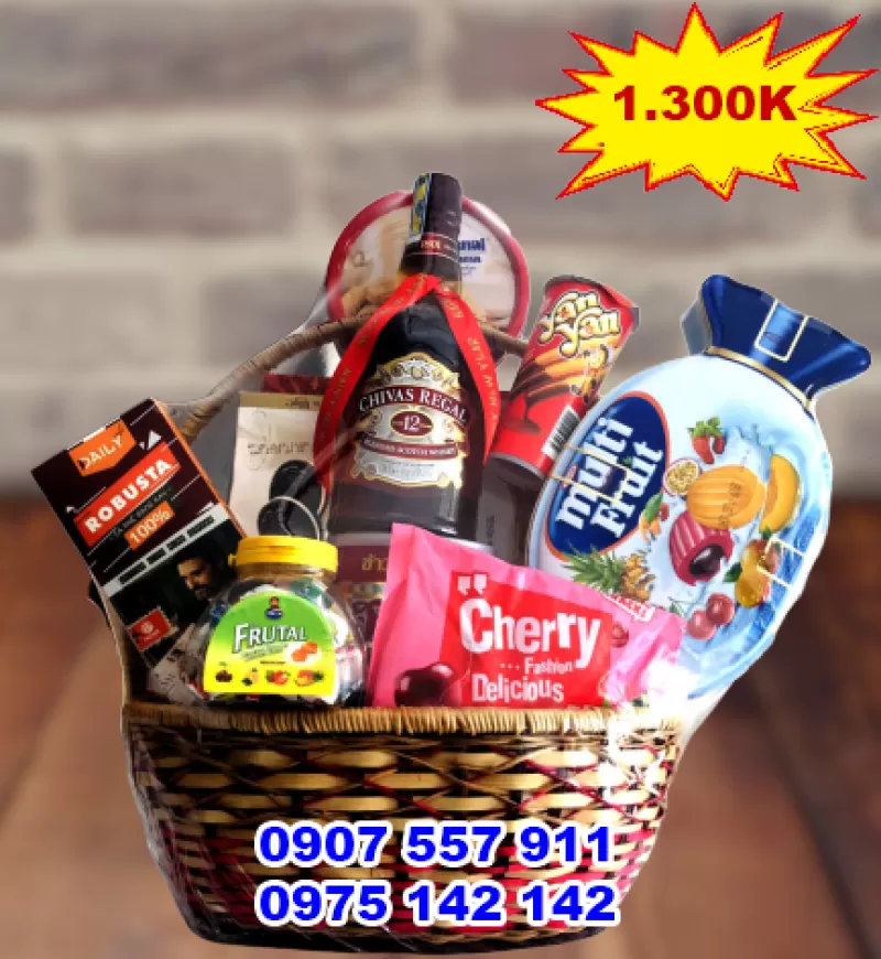Giỏ quà tết giá 1 triệu 300k