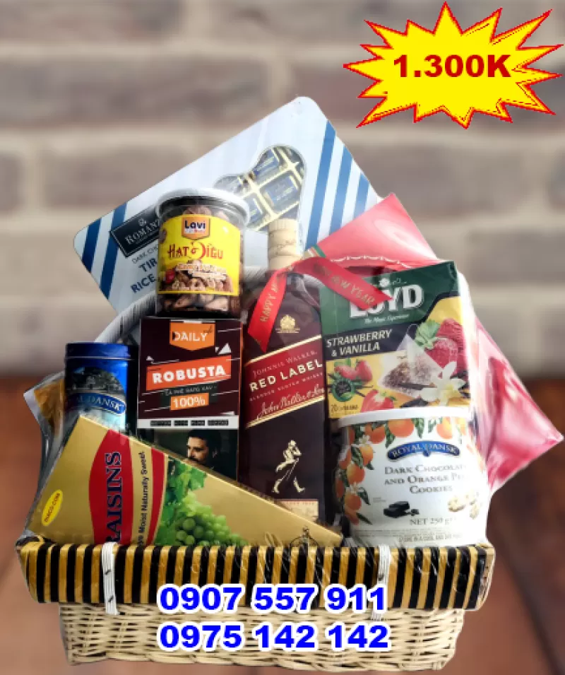 Giỏ quà tết cao cấp giá 1 triệu 300k