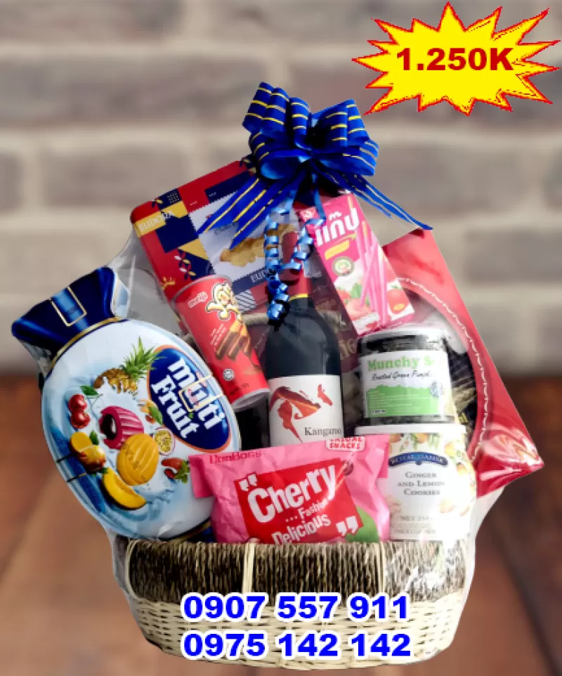Giỏ quà tết giá 1 triệu 250k 