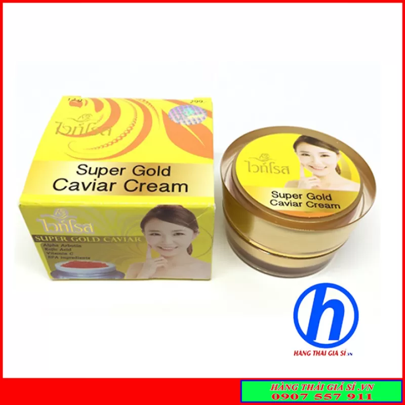 Kem dưỡng trắng da Cao Cấp Face Super Gold Caviar Thái Lan