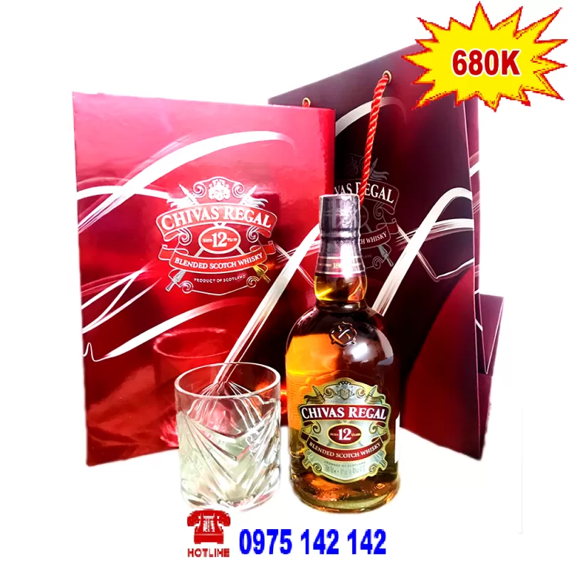 Rượu chivas 12 Years Old hộp quà tặng 2020