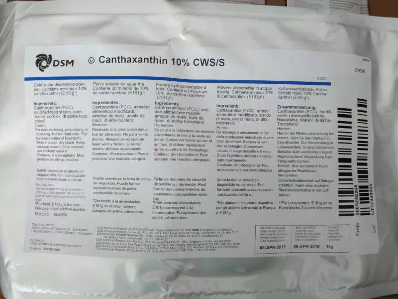 Canthanxanthin 10% – Hóa Chất Đại Việt