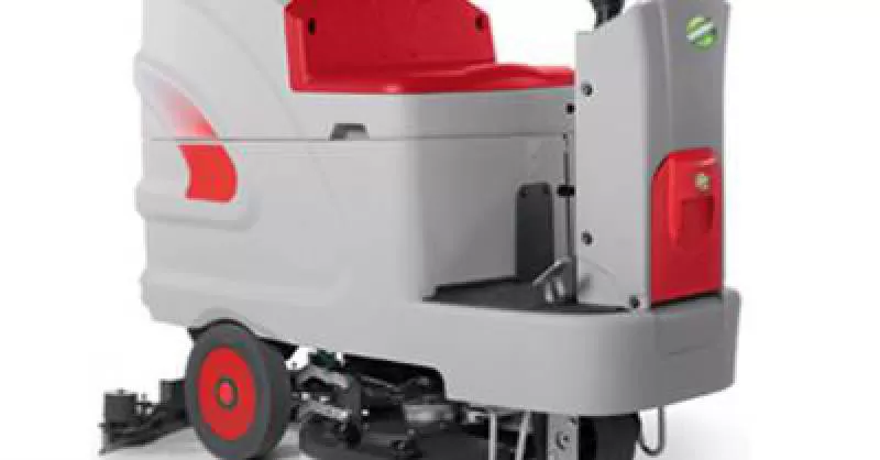 Xe chà sàn liên hợp ngồi lái EuroMac Model ERM B3600 sử dụng bình ắcquy