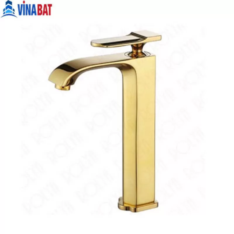 Vòi rửa lavabo nóng lạnh YADANLI 2917 vàng bóng