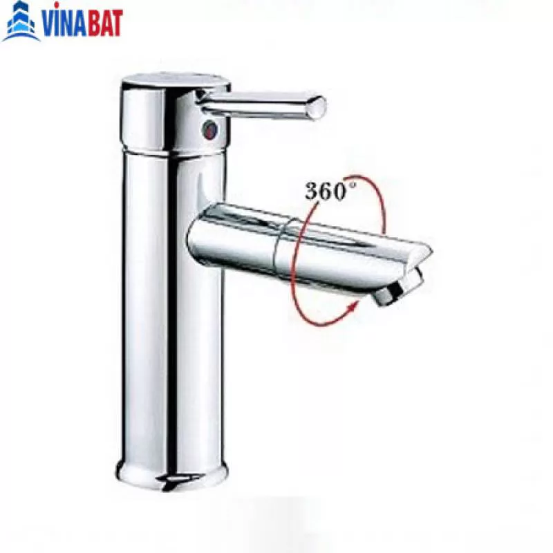 Vòi rửa lavabo nóng lạnh YADANLI 5580 đầu xoay 360º