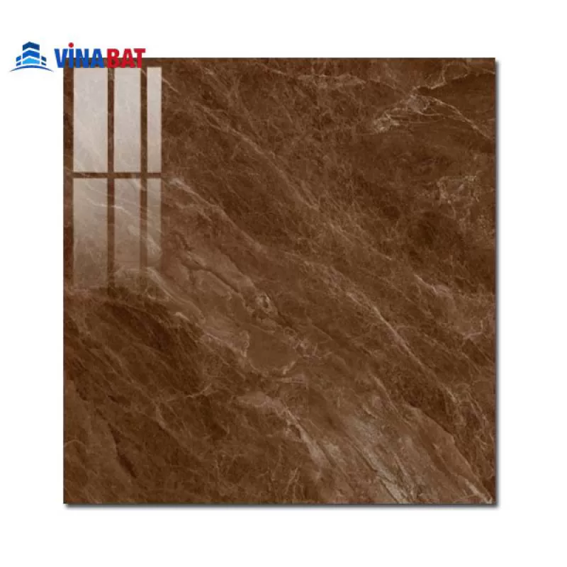 Gạch ốp lát Grand 80x80cm AMP88008 màu nâu siêu bóng
