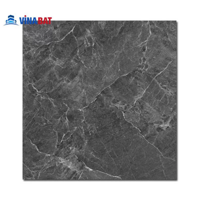 Gạch ốp lát Grand 80x80cm AMM88004 vân đá màu ghi đậm men matt