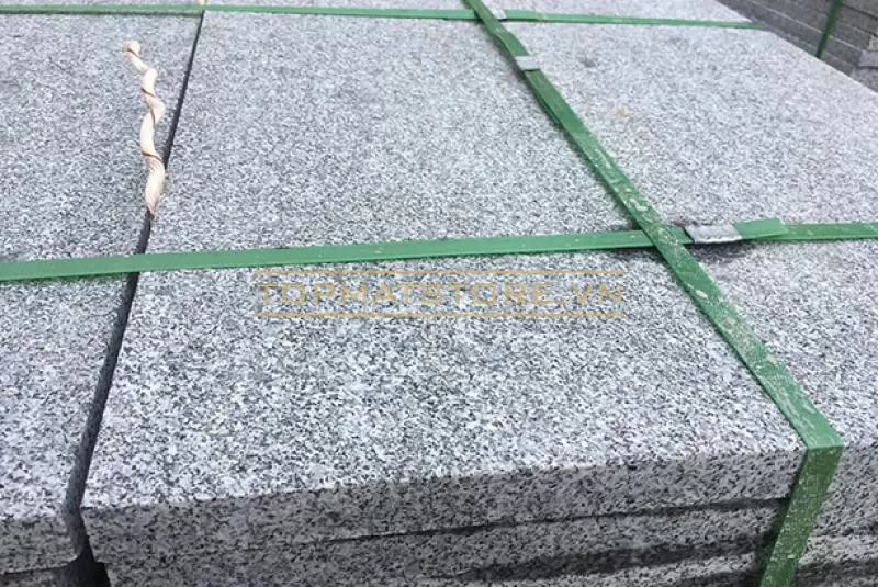 Đá granite đen Sông Hinh băm 30x60x2cm