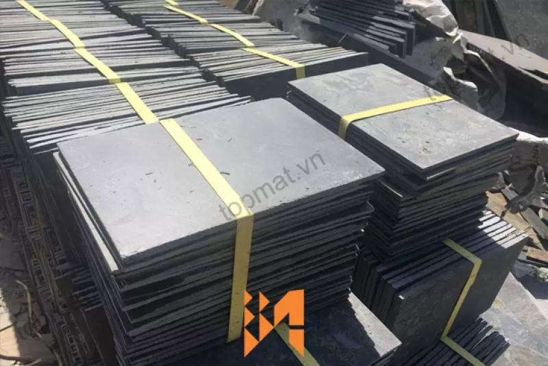 Đá slate ốp tường - Sử dụng đúng cách đá slate đen Lai Châu đem lại hiệu quả thẩm mỹ cho công trình