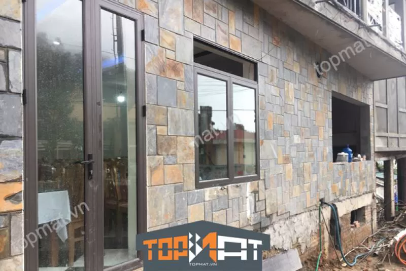 Đá slate đa sắc ốp tường 20x20cm - Bán đá ốp tường giá tốt nhất