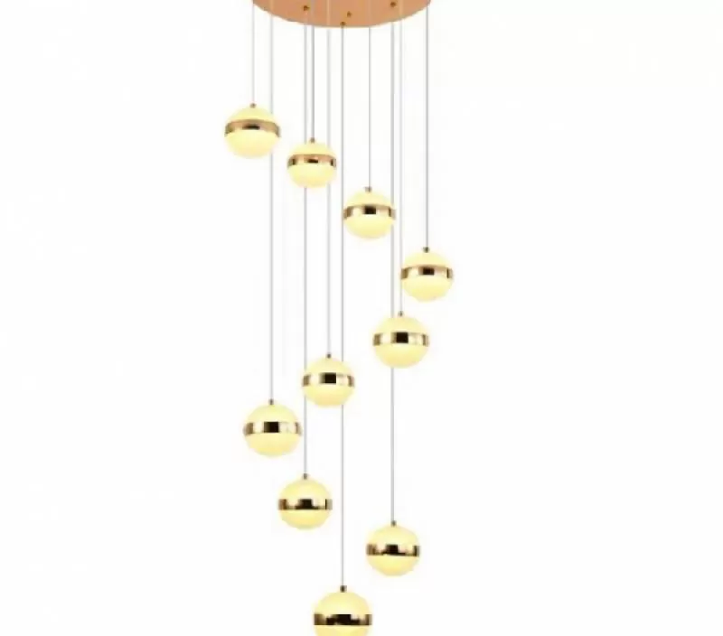 Đèn trần led nghệ thuật THD.05/10, chùm 10 bóng