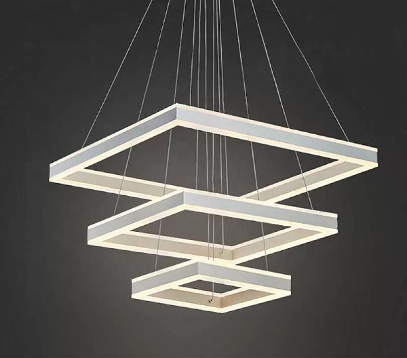 Đèn thả vuông 3 tầng Euro Era TL5064, 200 - 400 - 600 mm 