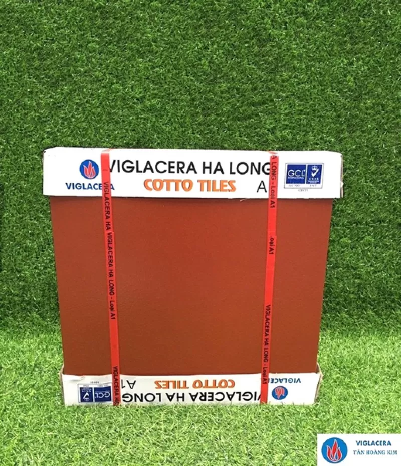 Gạch lát 50x50cm tráng men đỏ Viglacera Hạ Long 
