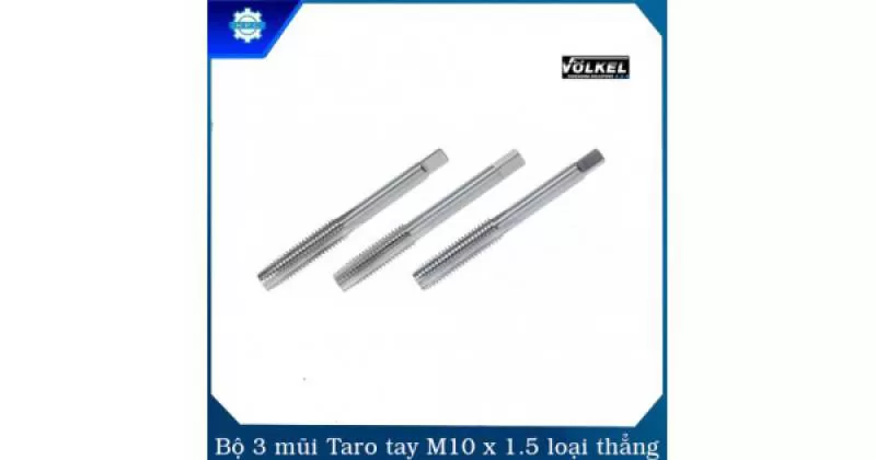 Bộ 3 Mũi Taro Tay M10 x 1.5 loại thẳng