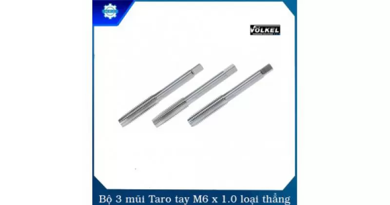 Bộ 3 Mũi Taro Tay M6 x 1.0 loại thẳng