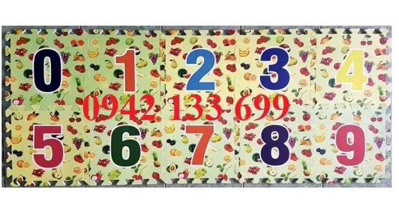 Thảm Xốp Cho Bé Hình Số Scan