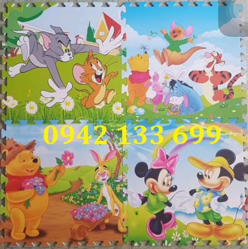 Xốp Trải Nền Nhà Hình Hoạt Hình
