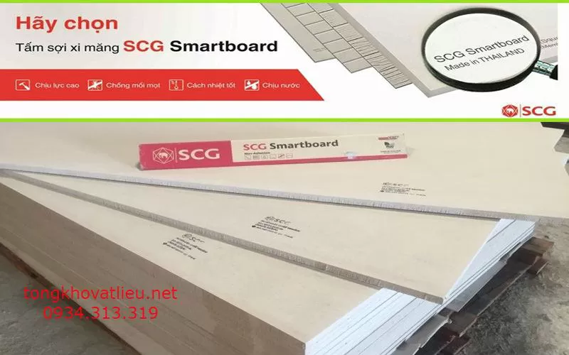 Tấm Cemboard Thái Lan 14MM- Siêu Bền Bảo Hành 50 Năm