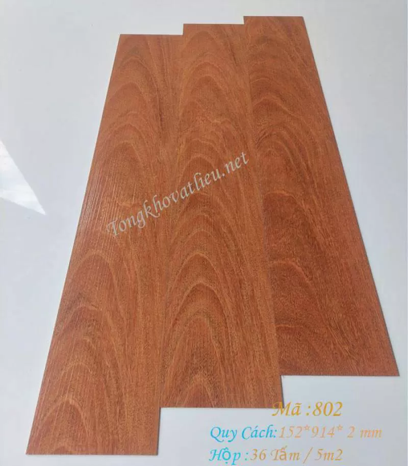 Sàn Nhựa Giả Gỗ Mã 802 – 2*152*914 MM Siêu Đẹp