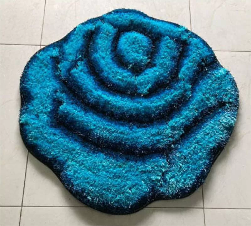 Thảm chùi chân hình hoa đường kính 80cm