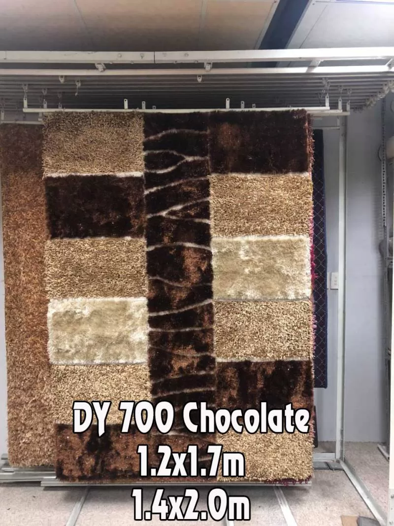 Thảm trang trí hình lập thể DY 700 Chocolate