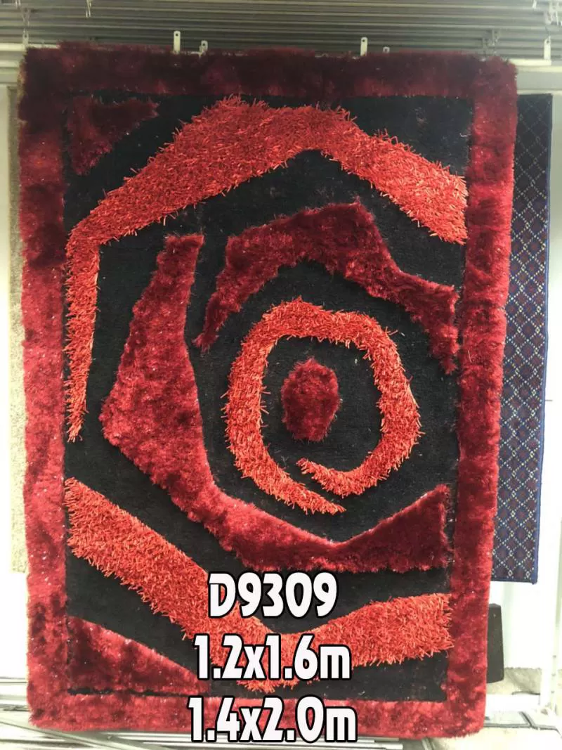Thảm sofa hình hoa hồng D 9309