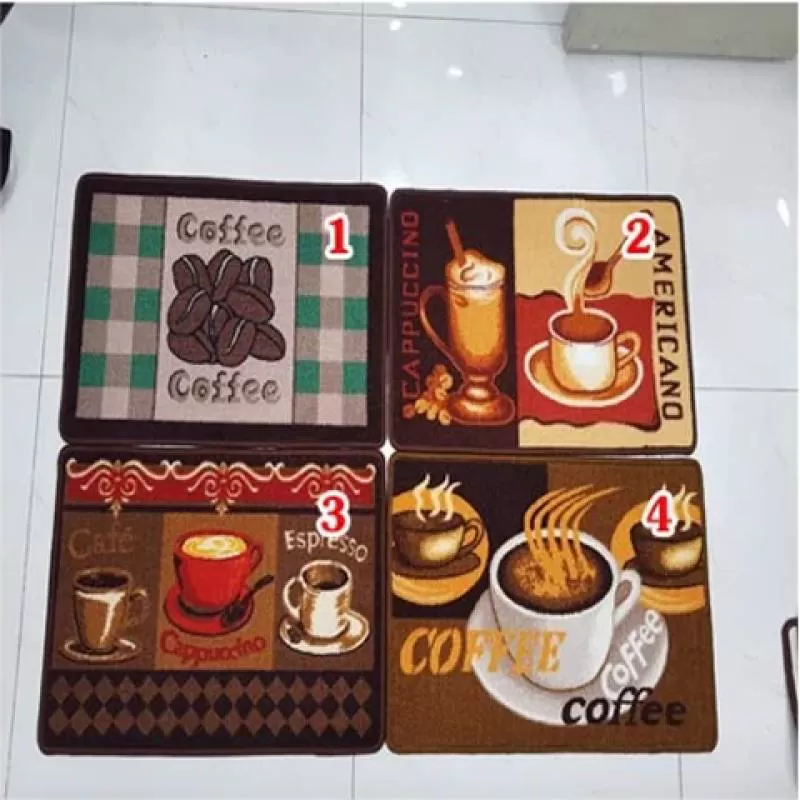 Thảm bếp hình cafe