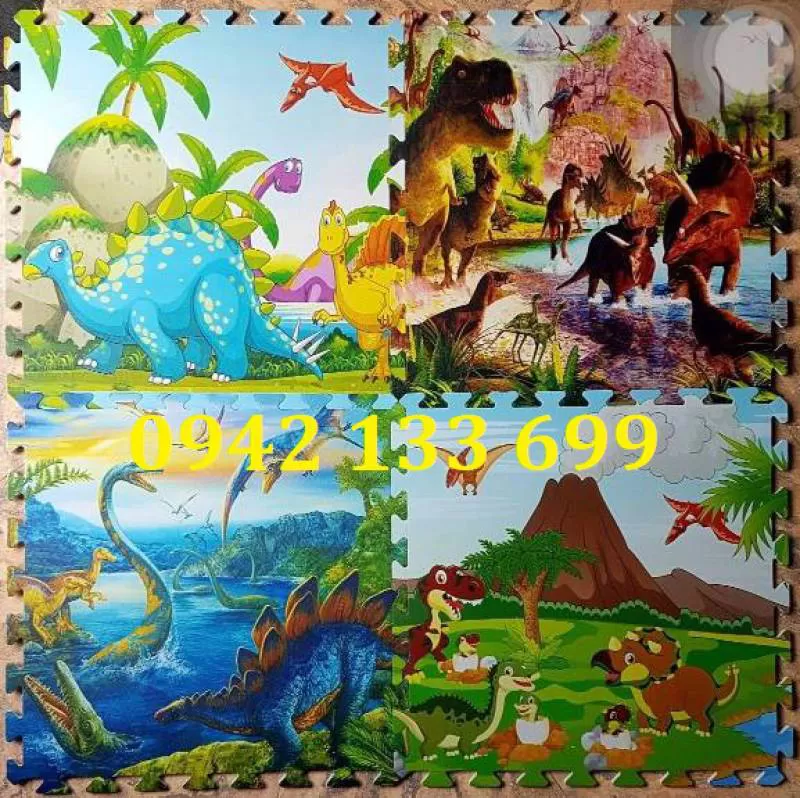 Thảm Trải Sàn Thể Thao Hình Khủng Long