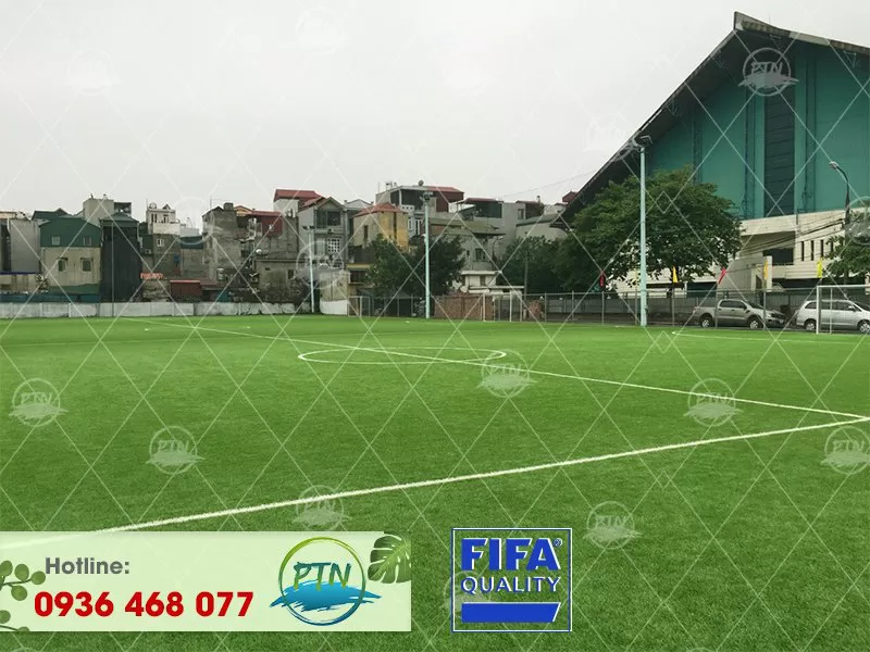 Thi công sân bóng cỏ nhân tạo huyện Văn Lâm, Hưng Yên