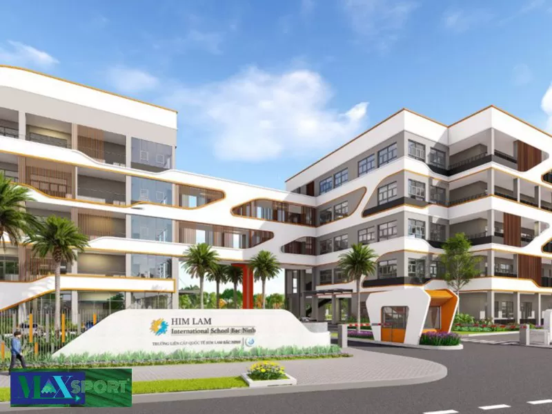 Thi công khán đài trường Quốc Tế Him Lam - Bắc Ninh