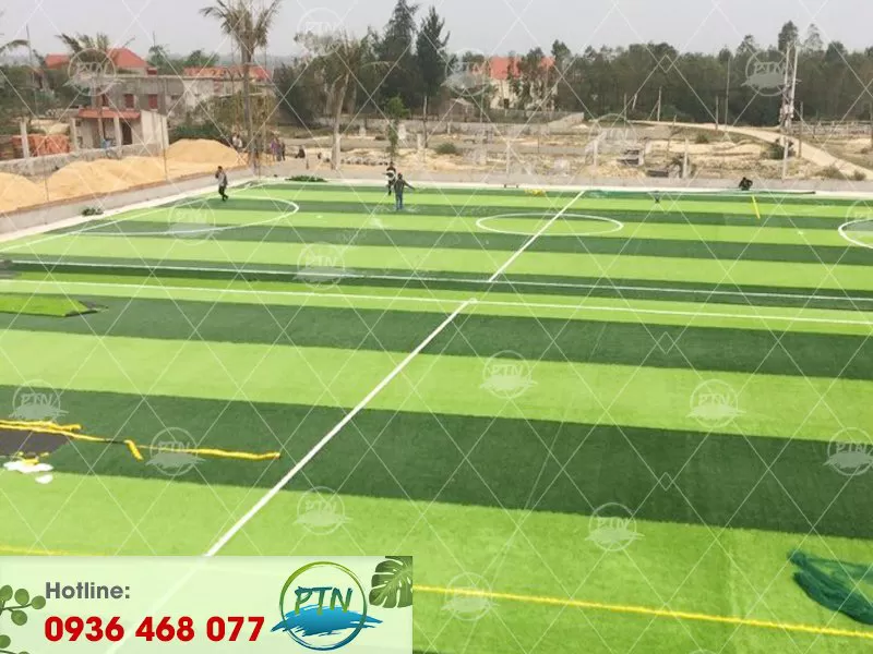 Thi công Sân Cỏ Nhân Tạo tại Uông Bí Quảng Ninh