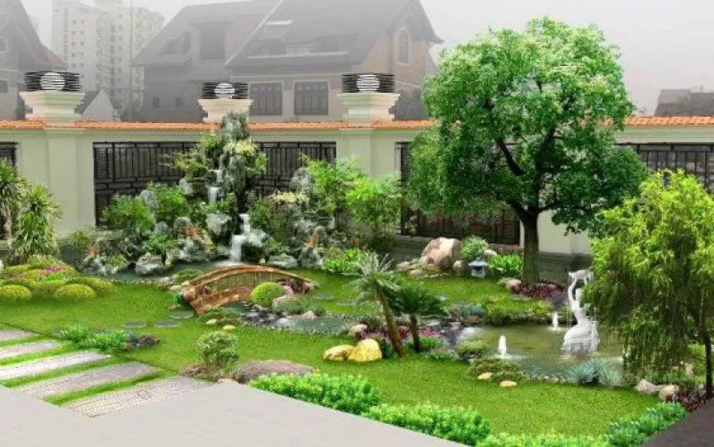 Các mẫu sân vườn đẹp nhất năm 2015