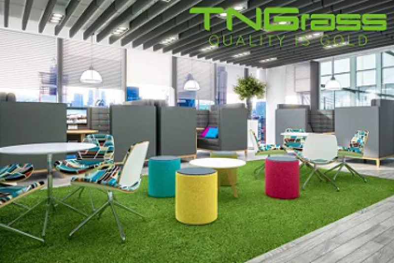 Trang trí cỏ nhân tạo cho văn phòng có lợi ích gì