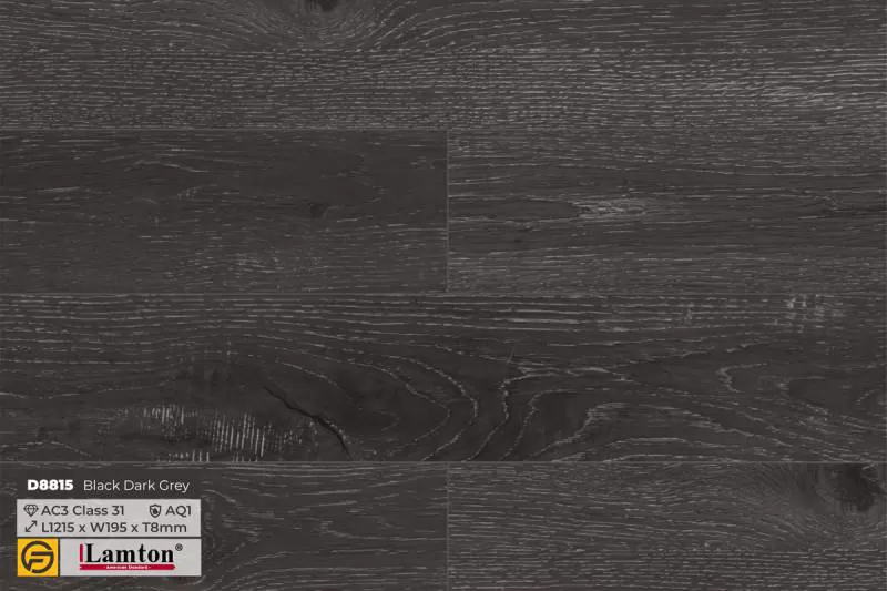 Sàn gỗ công nghiệp LAMTON Rustic không V - 8 mm