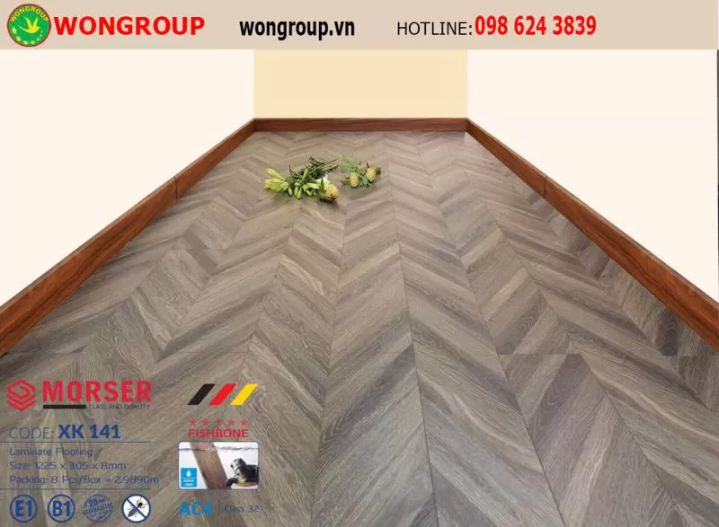 Sàn gỗ xương cá Morser XK 141