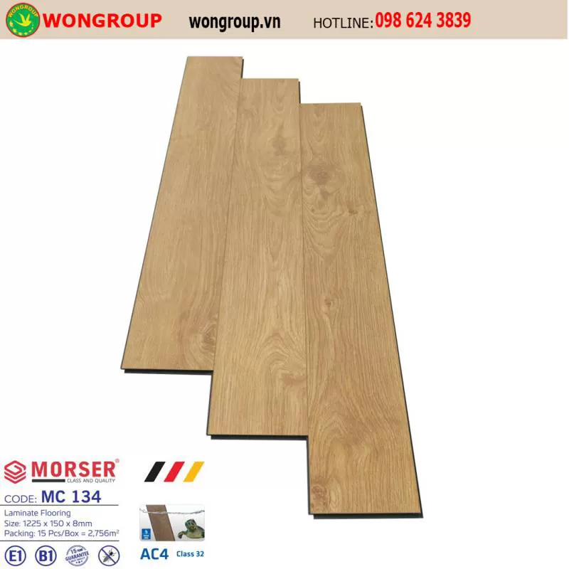 Sàn gỗ công nghiệp Morser MC 134