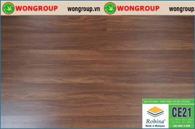 Sàn gỗ Robina Bản Lớn 8mm - CE21