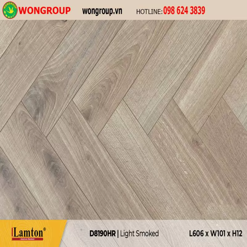 Sàn Gỗ Lamton Lắp Xương Cá D8190HR