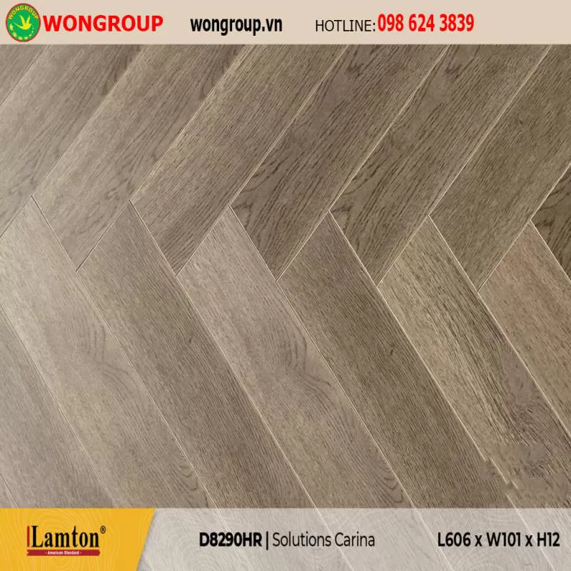 Sàn Gỗ Lamton Lắp Xương Cá D8290HR