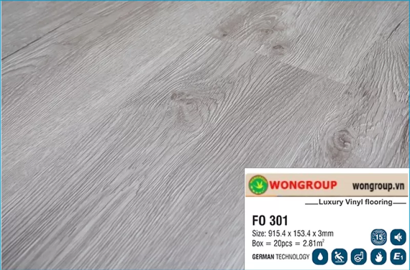 Sàn nhựa LVT Galamax 3mm - FO301