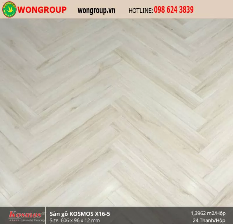Sàn gỗ xương cá Kosmos X16-5