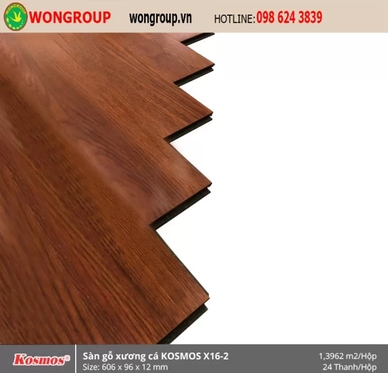 Sàn Gỗ Xương Cá Kosmos X16-2