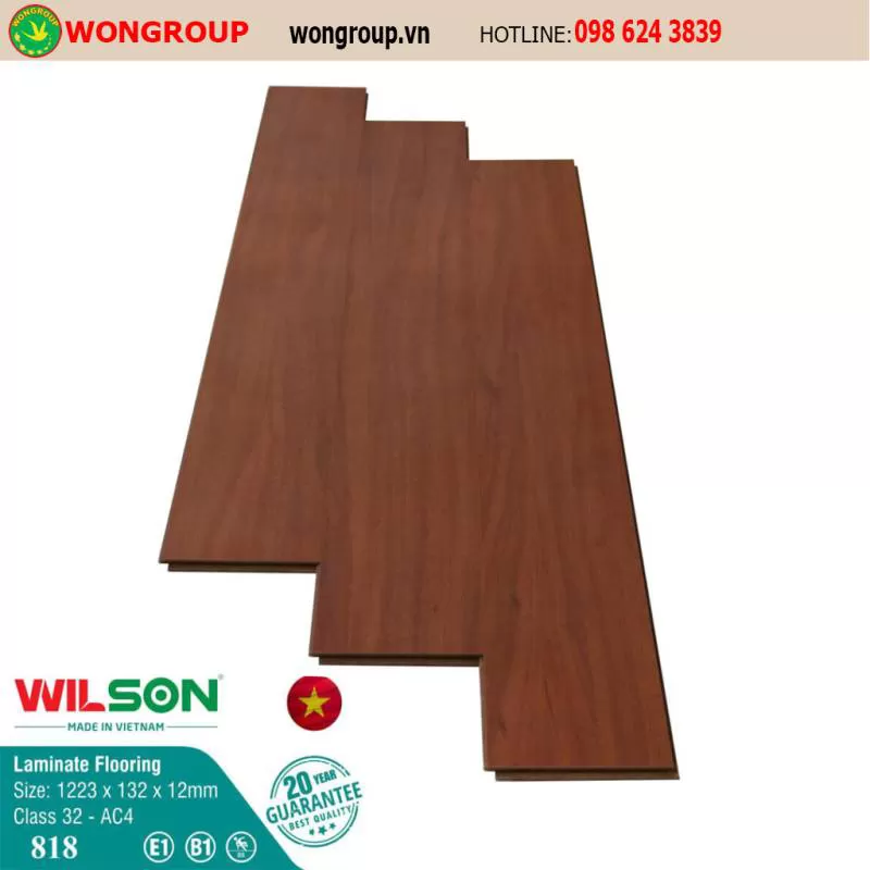 Sàn Gỗ Wilson 12mm 818