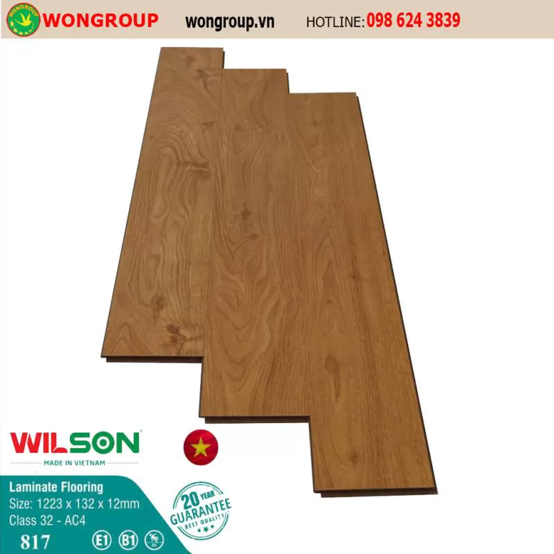 Sàn Gỗ Wilson 12mm 817