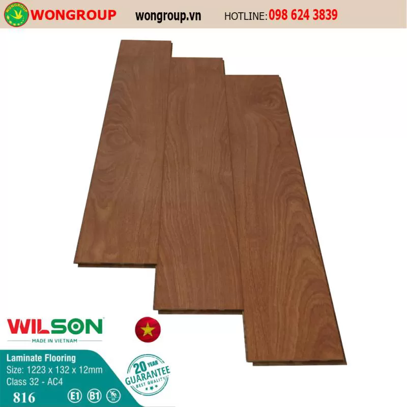 Sàn Gỗ Wilson 12mm 816