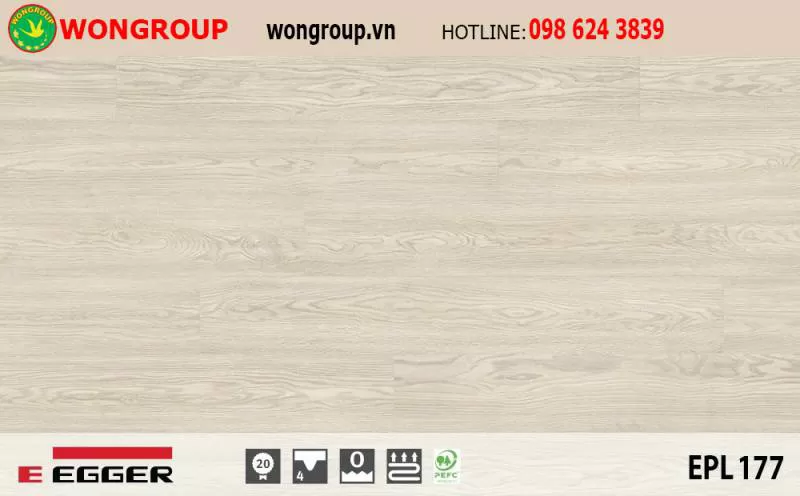 SÀN GỖ EGGER PRO 8mm - EPL177
