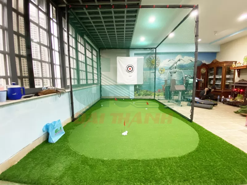 Khung tập golf lắp ráp 3x3x3m kết hợp Mini golf trong nhà