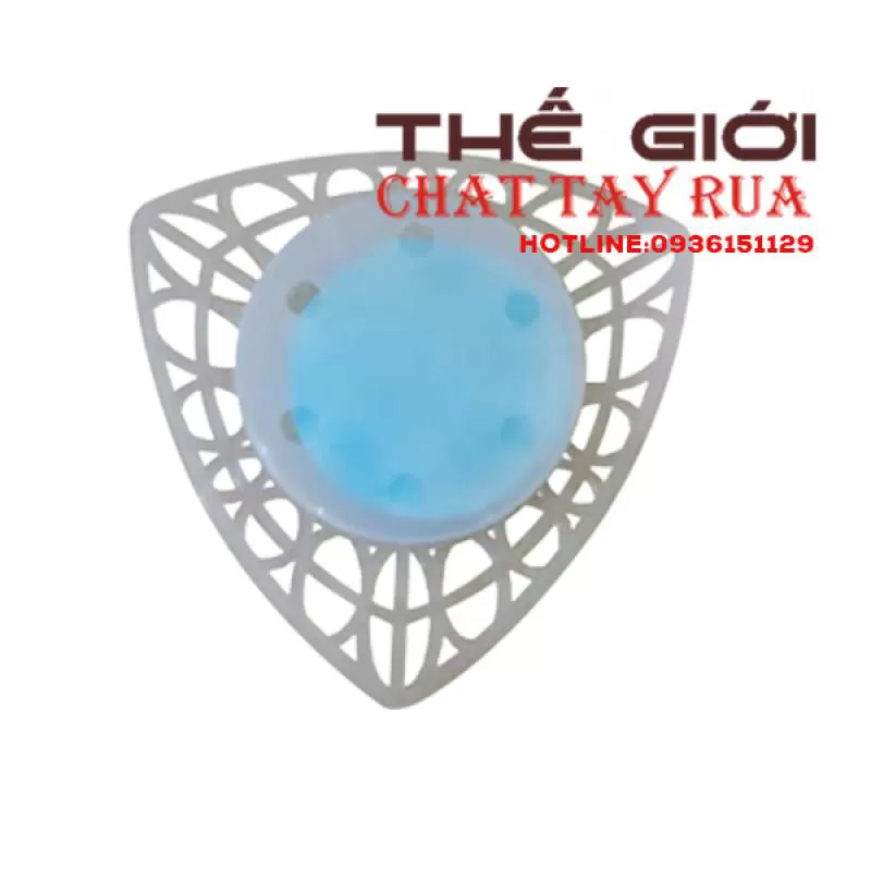 Viên khử mùi bồn cầu, đánh bật mùi hôi thối của bồn cầu, có tác dụng trong vòng 2 tuần Triangle Crystal Block Blue