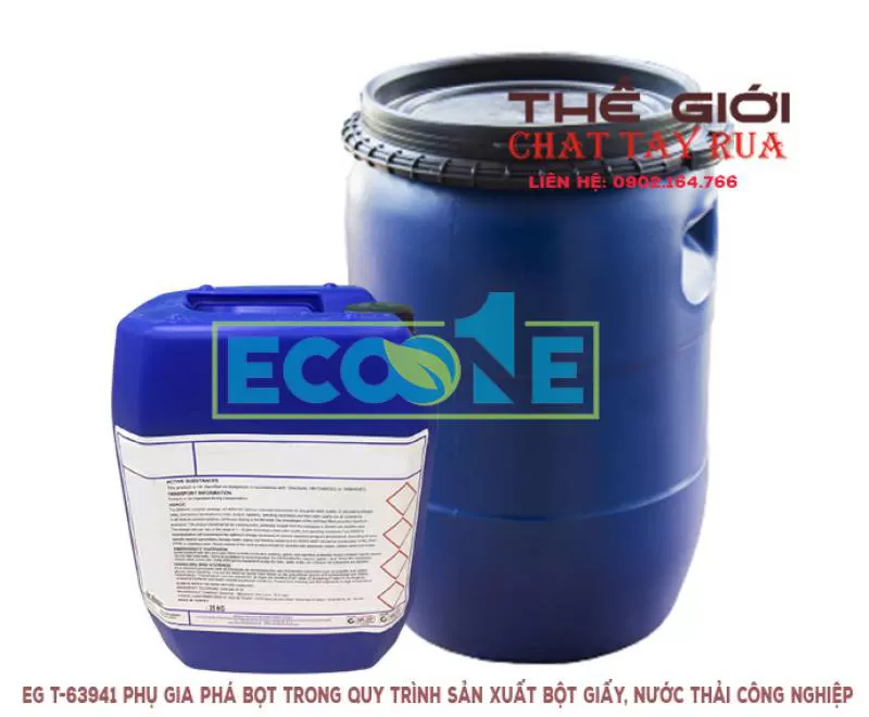 EG T-63941 PHỤ GIA PHÁ BỌT TRONG CÁC QUY TRÌNH SẢN XUẤT BỘT GIẤY, XỬ LÝ NƯỚC THẢI GIẤY, NƯỚC THẢI CÔNG NGHIỆP